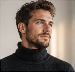 Natürliches Portrait eines Mannes