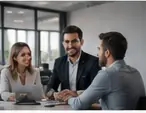 Team bei einem Business Meeting