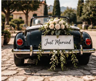 Just Married Hochzeitsauto