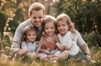 Familienfoto mit mehreren Generationen
